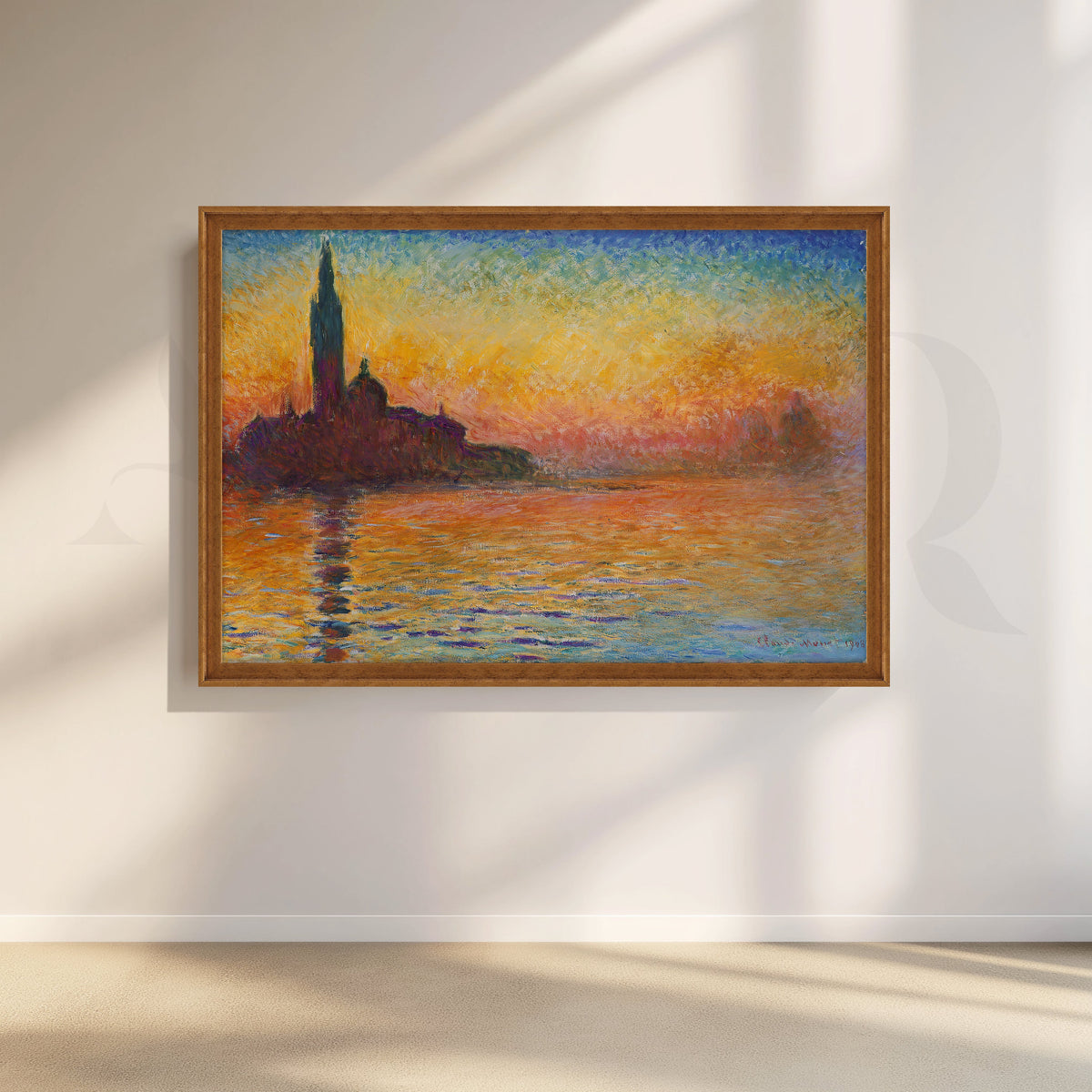 Venetian Sunset Glow Canvas Artwork – Asha Art Studio – Image 6