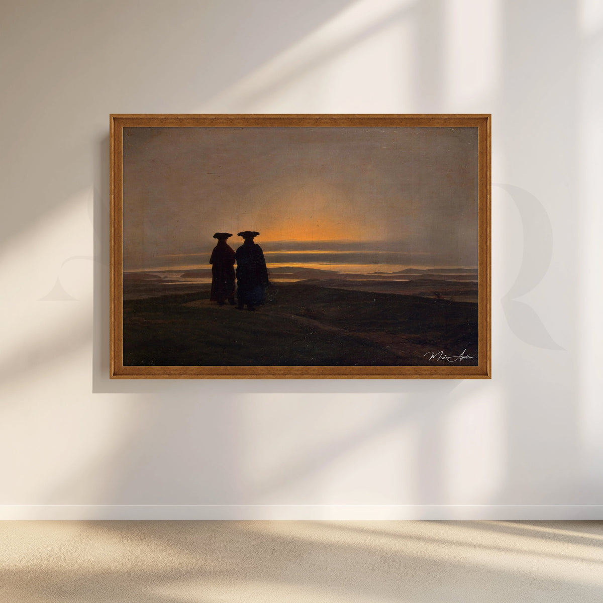 Silent Watchers at Sunset Canvas Artwork – Asha Art Studio – Image 6