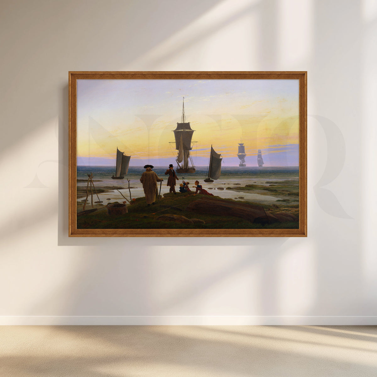 Harbor Gatherings at Sunset Artwork – Asha Art Studio – Image 6