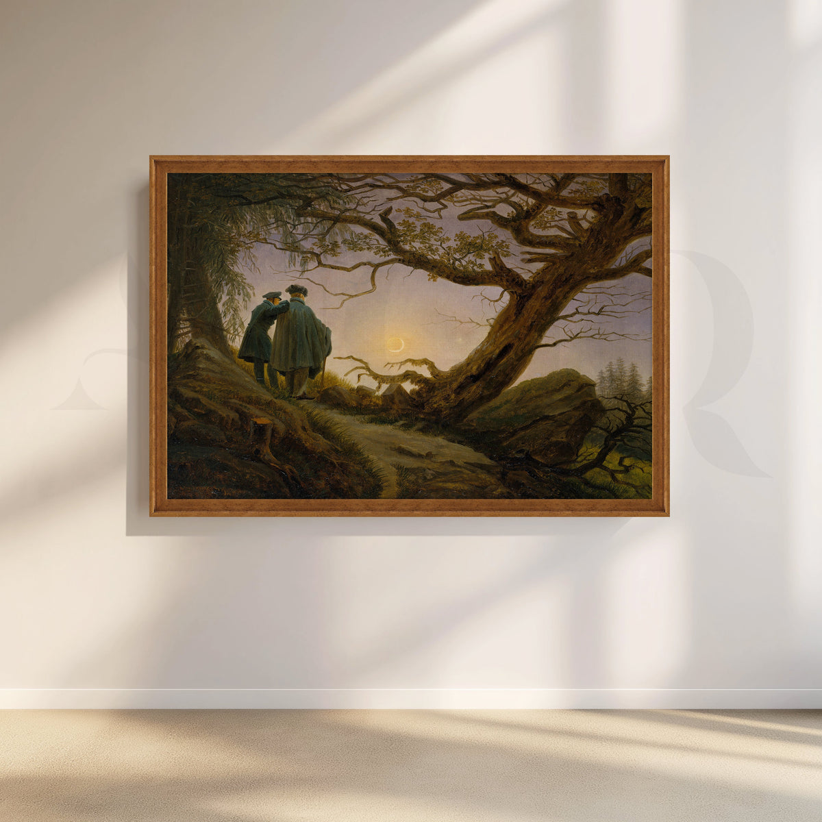 Moonlit Contemplation Canvas Artwork – Asha Art Studio – Image 6
