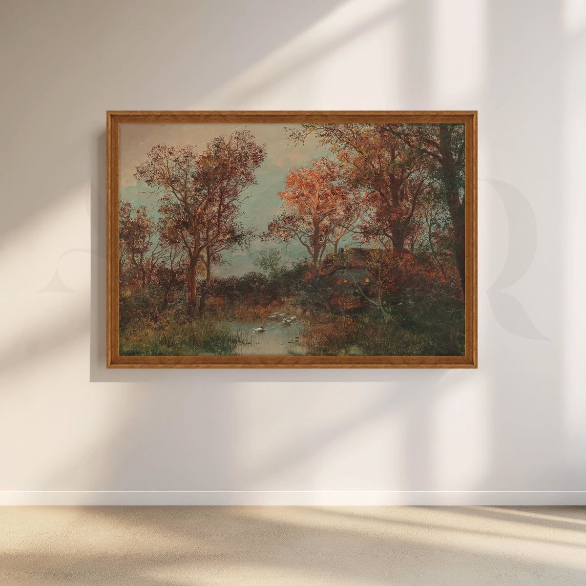 Autumn Forest Stream Canvas Artwork – Asha Art Studio – Image 6