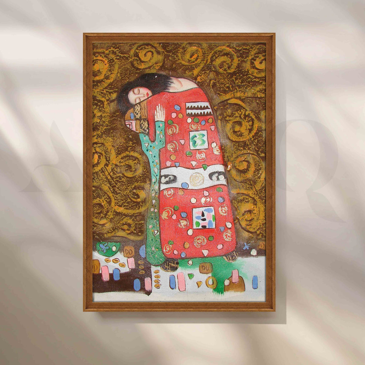 Gustav Klimt Motherly Embrace Canvas Artwork – Asha Art Studio – Image 6