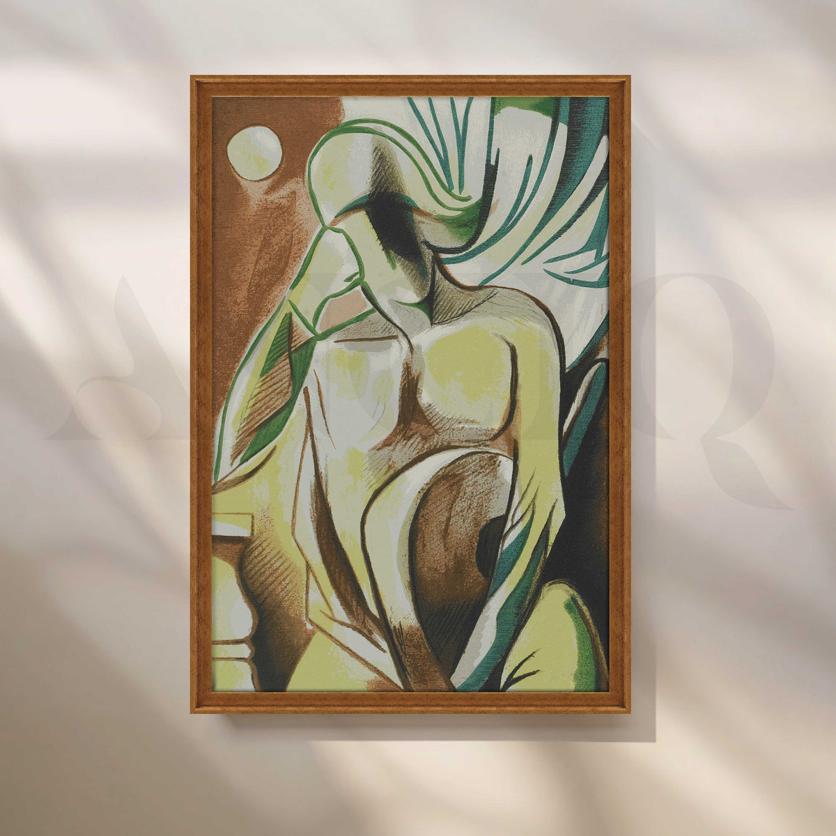 Botanical Abstract Figure Canvas Artwork – Asha Art Studio – Image 6
