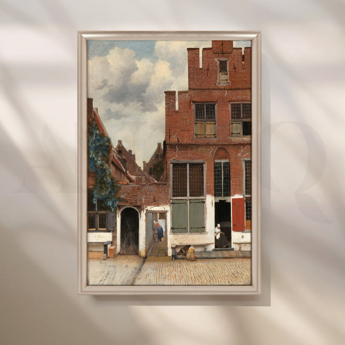 The Little Street by Vermeer Canvas Artwork – Asha Art Studio – Image 4
