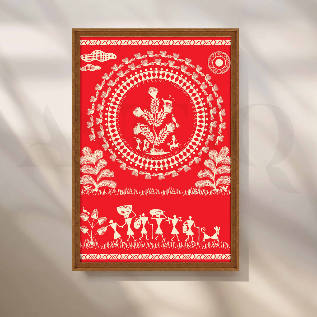 Warli Tree of Life Artwork – Asha Art Studio – Image 6