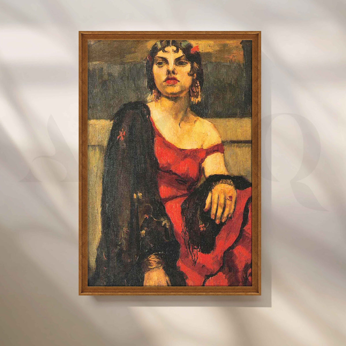 Spanish Girl by Amrita Sher-Gil Canvas Artwork – Asha Art Studio – Image 6