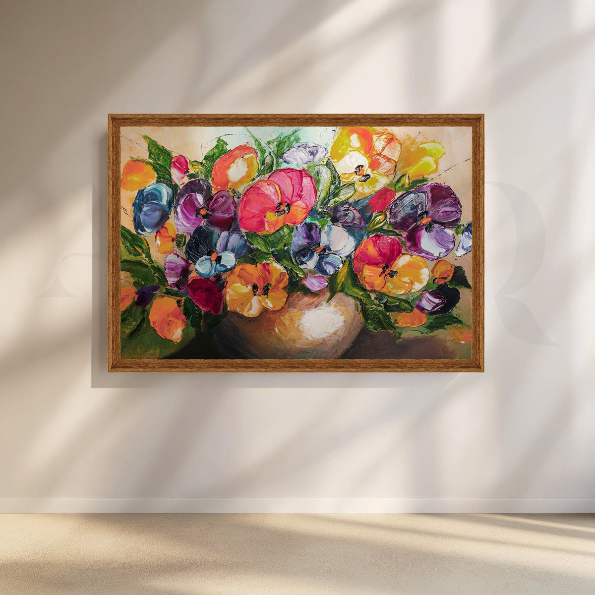 Colorful Floral Bouquet Canvas Artwok – Asha Art Studio – Image 5