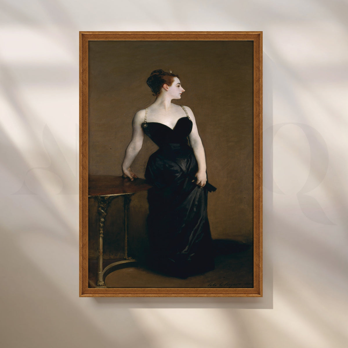 Black Gown Elegance Canvas Artwork – Asha Art Studio – Image 6