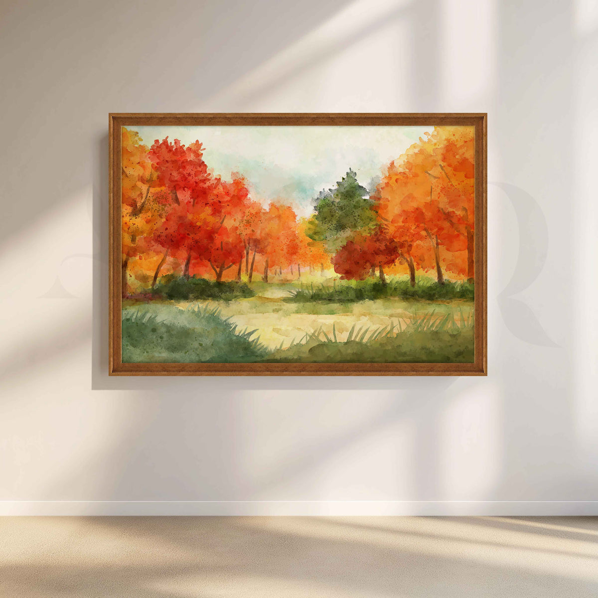 Autumn Garden Landscape Canvas Artwork – Asha Art Studio – Image 6