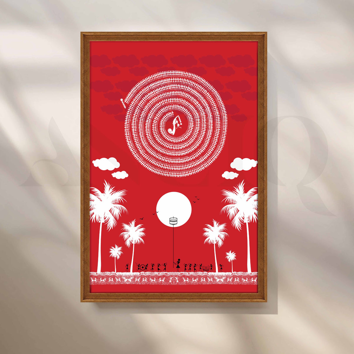 Warli Circle Dance Artwork – Asha Art Studio – Image 6
