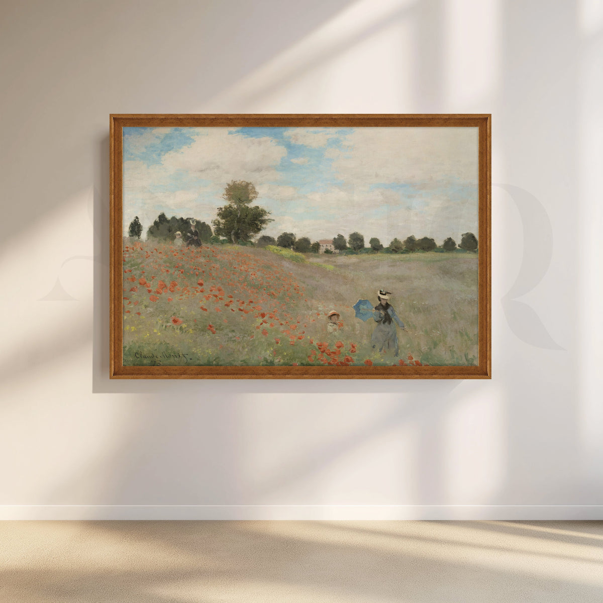 Poppies in Summer Light Canvas Artwork – Asha Art Studio – Image 6