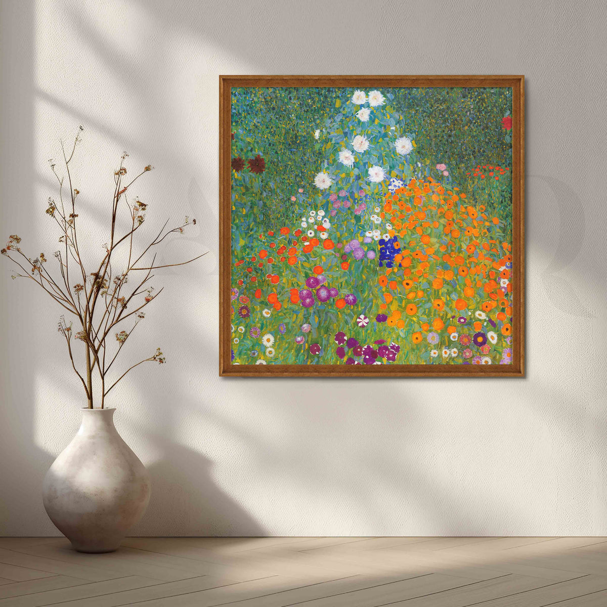 Gustav Klimt Blooming Garden Canvas Artwork – Asha Art Studio – Image 6