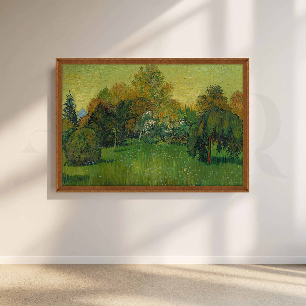 Lush Green Garden Canvas Artwork – Asha Art Studio – Image 6