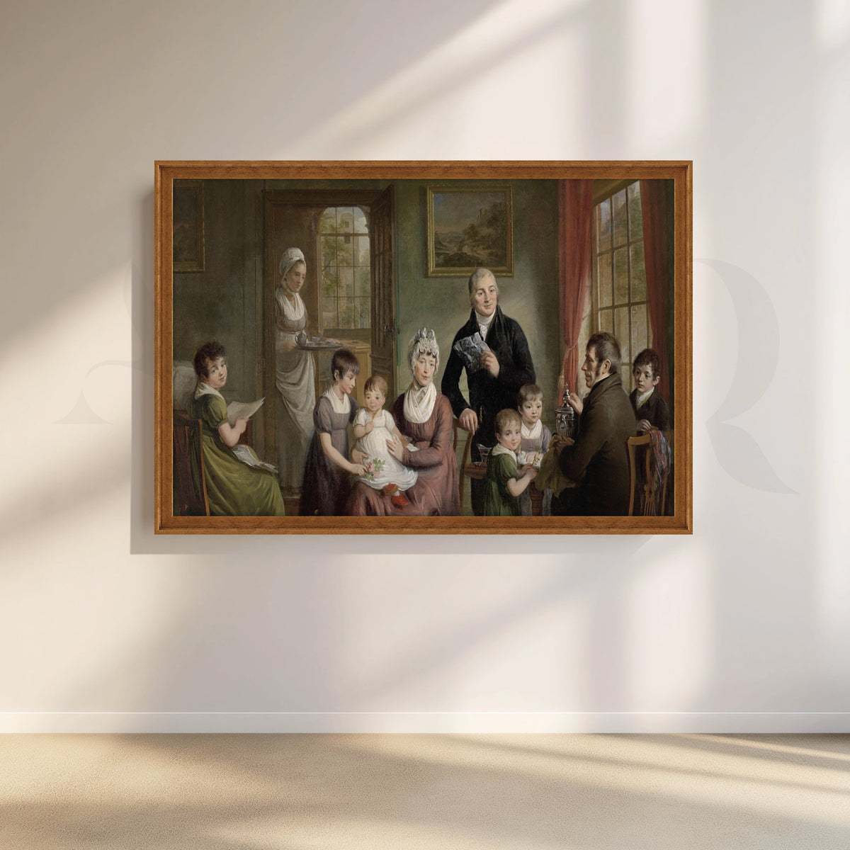 Family of Adrianus Bonebakker Canvas Artwork – Asha Art Studio – Image 6