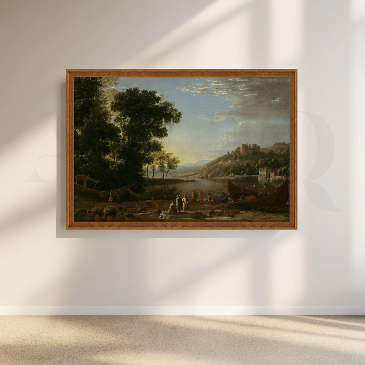 Harbor at Dusk Canvas Artwork – Asha Art Studio – Image 6