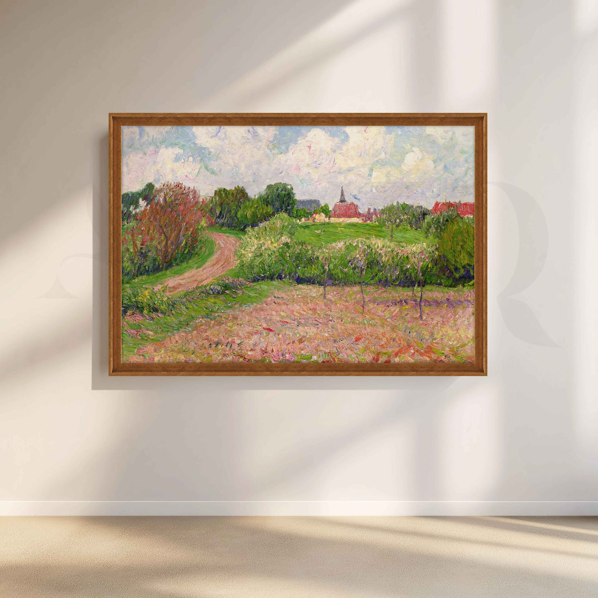 Blooming Countryside Landscape Canvas Artwork – Asha Art Studio – Image 6