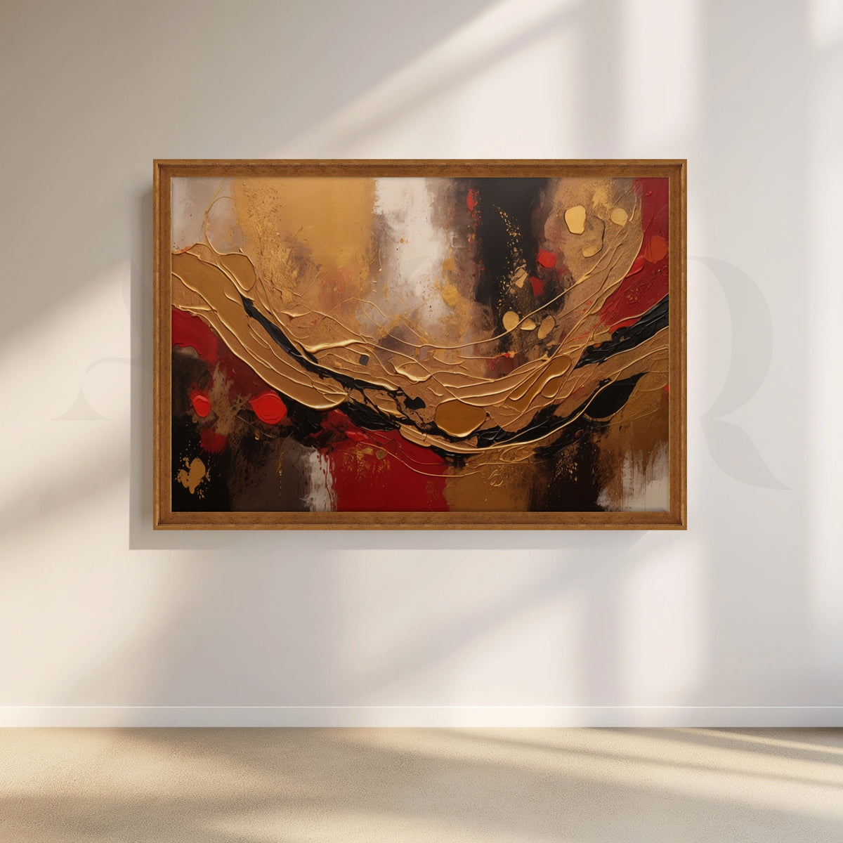Luxury Gold Abstract Textured Canvas Artwork – Asha Art Studio – Image 6