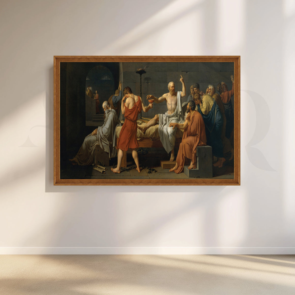 Death of Socrates Canvas Artwork – Asha Art Studio – Image 6