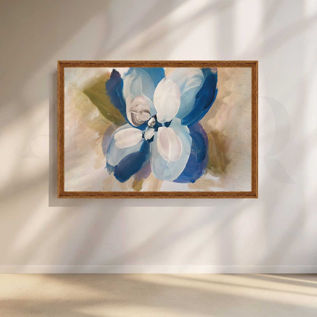 Azure Elegance Canvas Wall Artwork – Asha Art Studio – Image 5