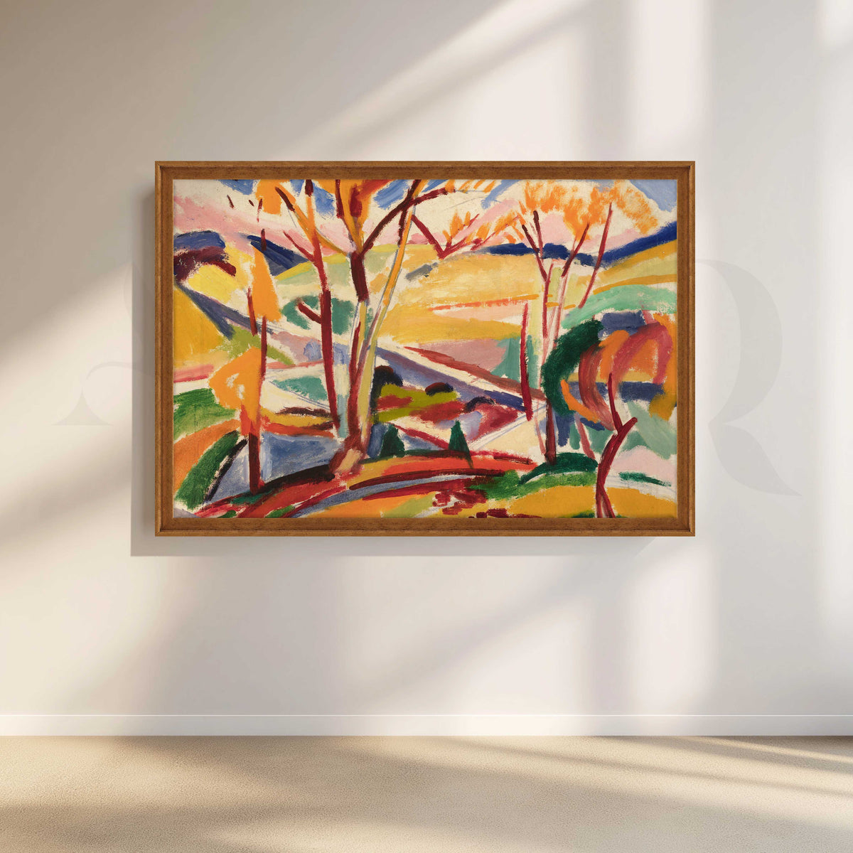 Colorful Expressionist Forest Canvas Artwork – Asha Art Studio – Image 6