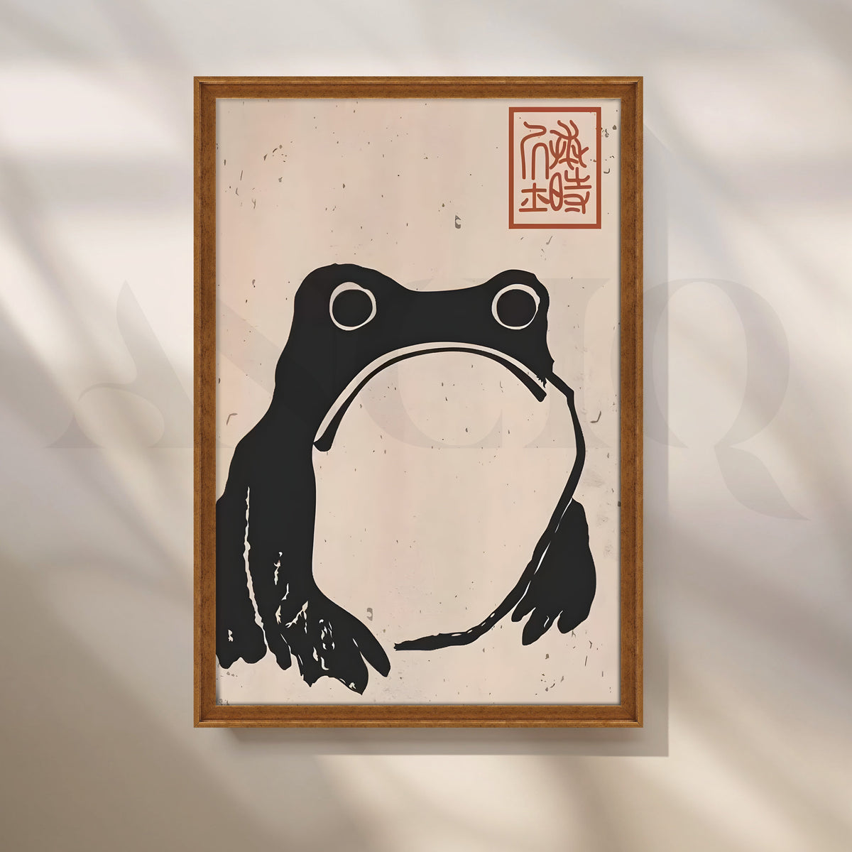 Black Frog Graphic Canvas Artwork – Asha Art Studio – Image 6