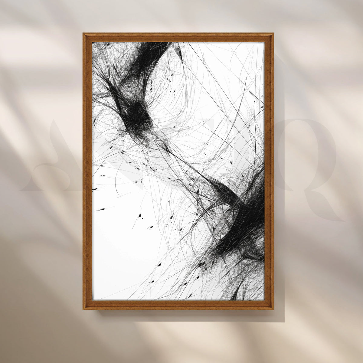 Ink Motion Abstract Canvas Artwork – Asha Art Studio – Image 6
