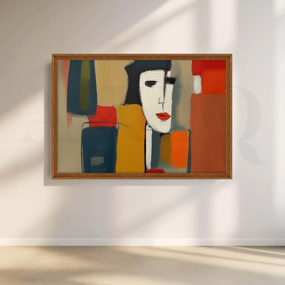 Abstract Face Canvas Artwork – Asha Art Studio – Image 6