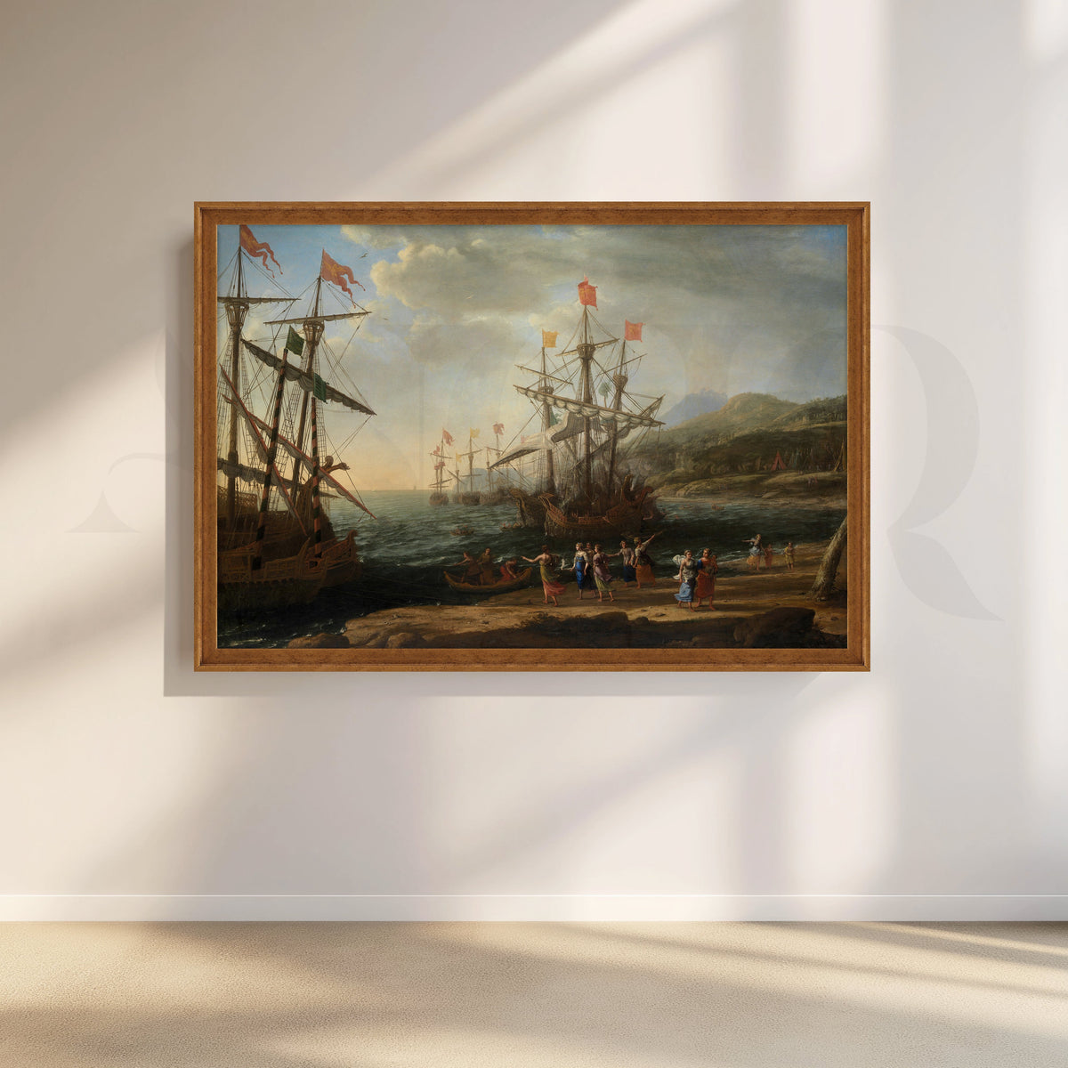 Regal Fleet at Dawn Canvas Artwork – Asha Art Studio – Image 6