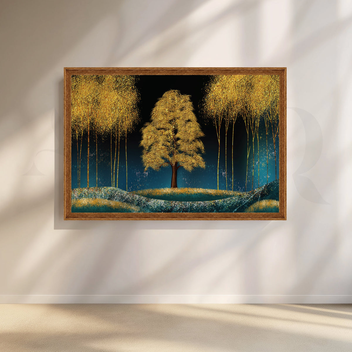 Golden Canopy Canvas Wall Artwork – Asha Art Studio – Image 6