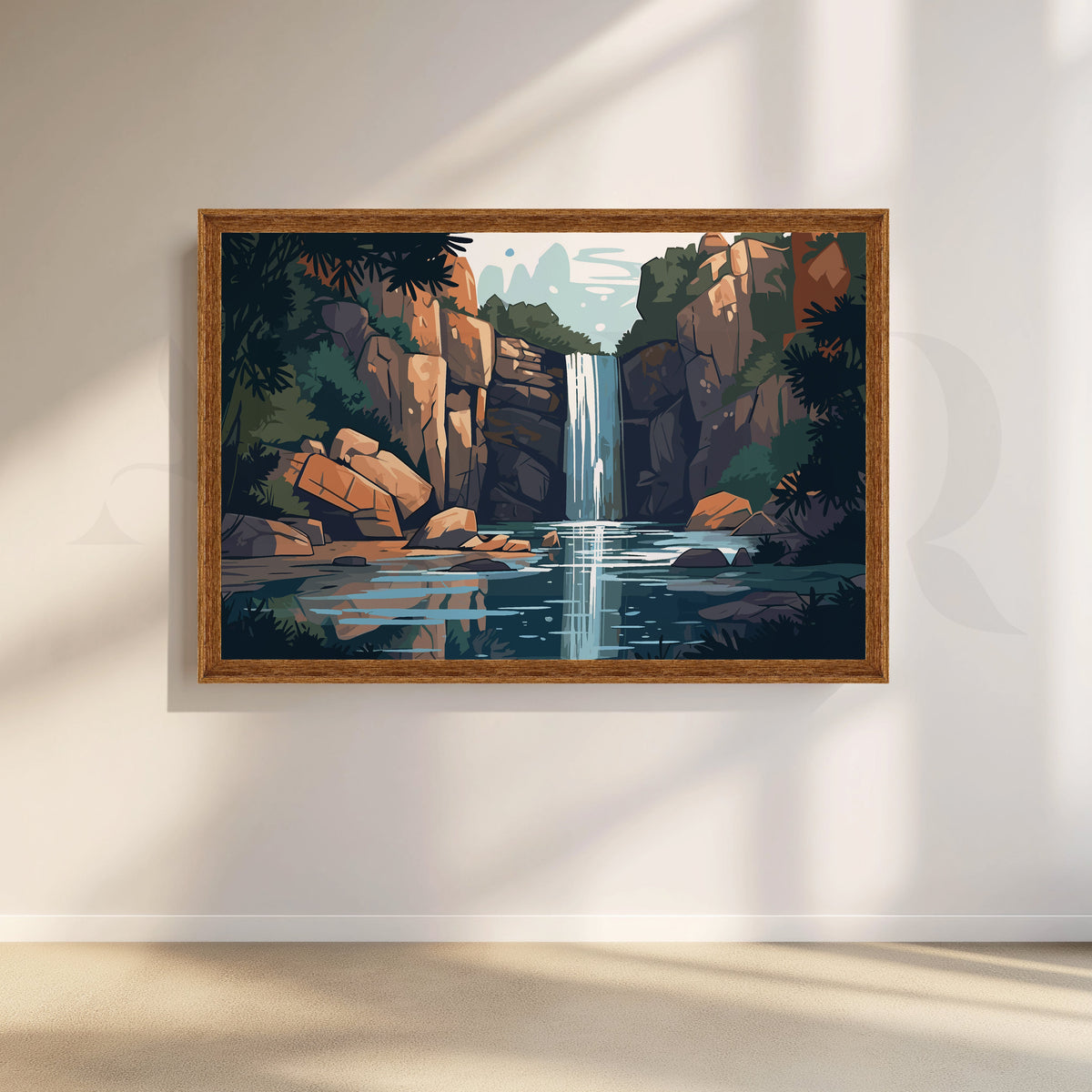 Eternal Serenity Canvas Artwork – Asha Art Studio – Image 6