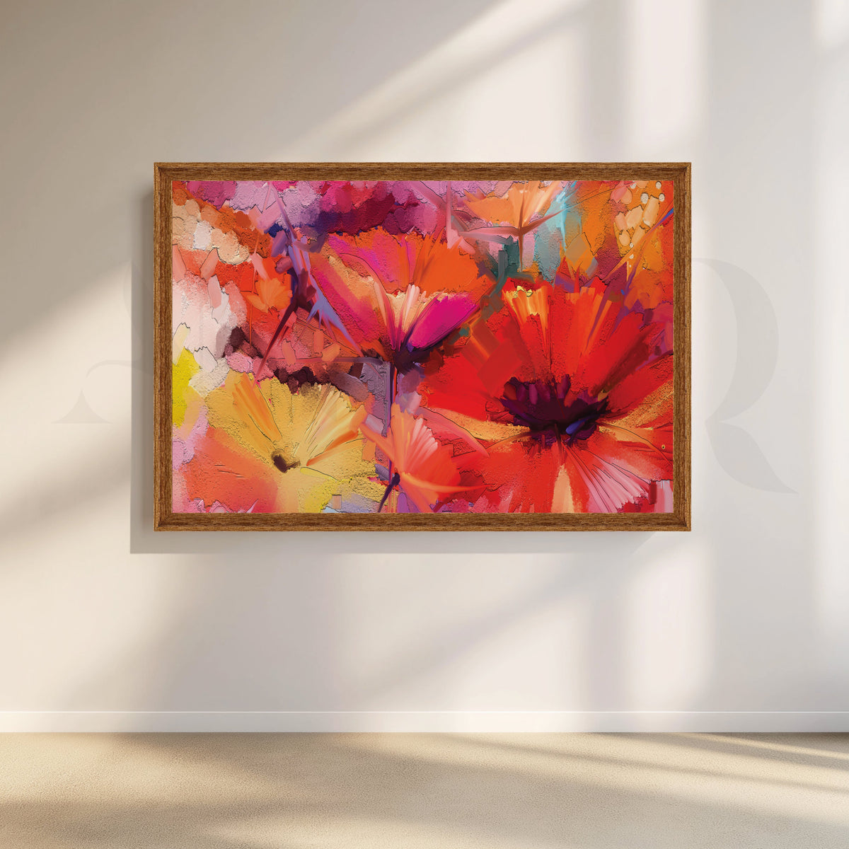 Vivid Floral Explosion Canvas Artwork – Asha Art Studio – Image 4
