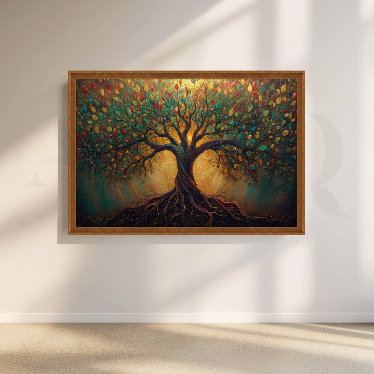 Radiant Tree of Life Canvas Artwork – Asha Art Studio – Image 6