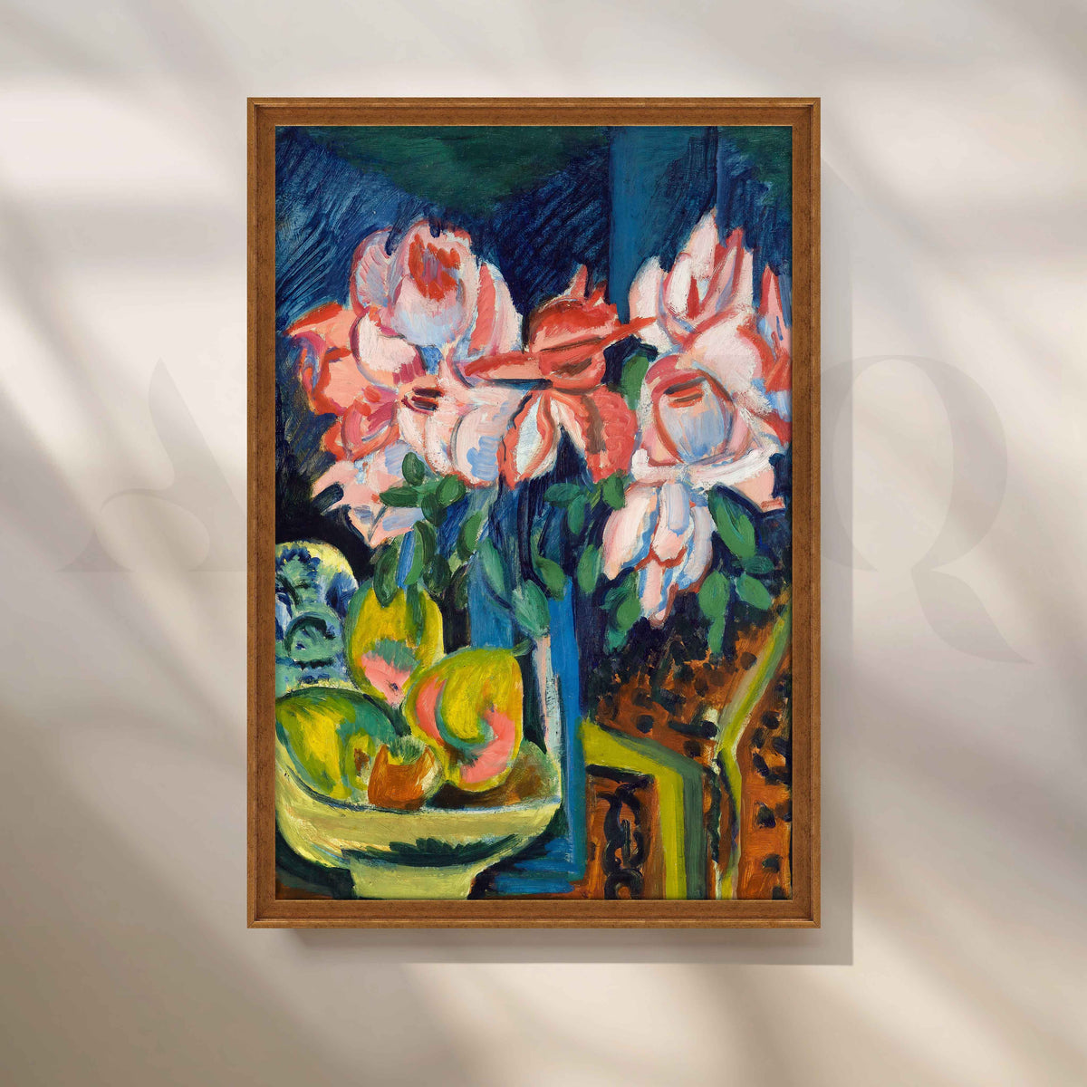 Expressive Floral Still Life Canvas Artwork – Asha Art Studio – Image 6