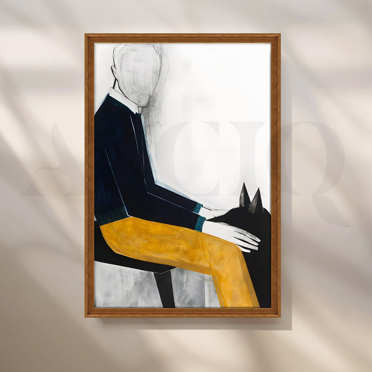Mustard Accent Canvas Artwork – Asha Art Studio – Image 6