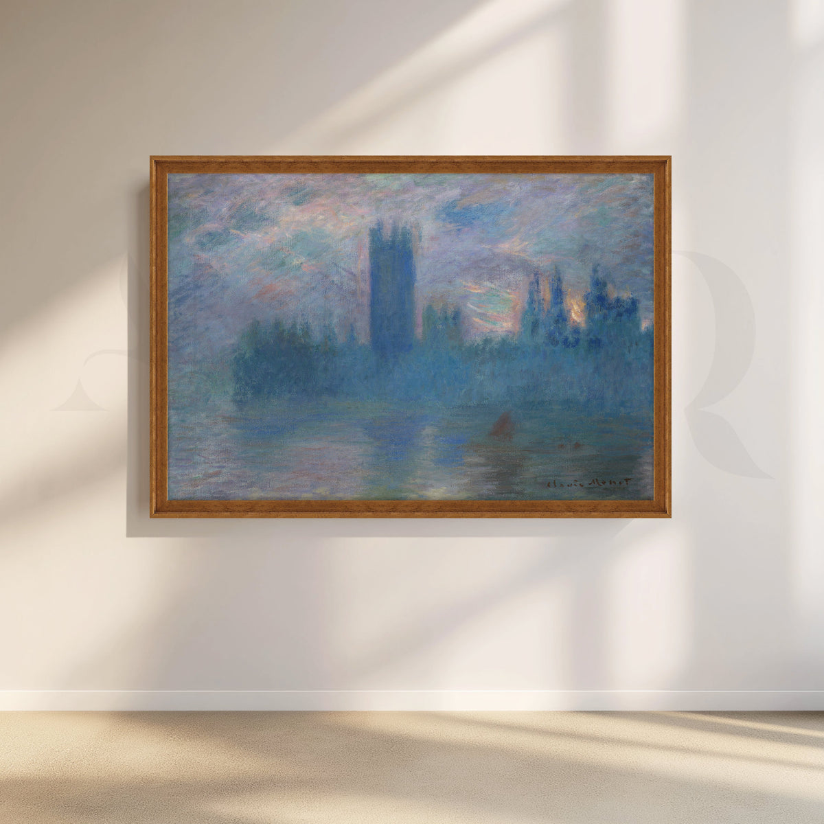 Parliament at Dusk Impressionist Canvas Artwork – Asha Art Studio – Image 6