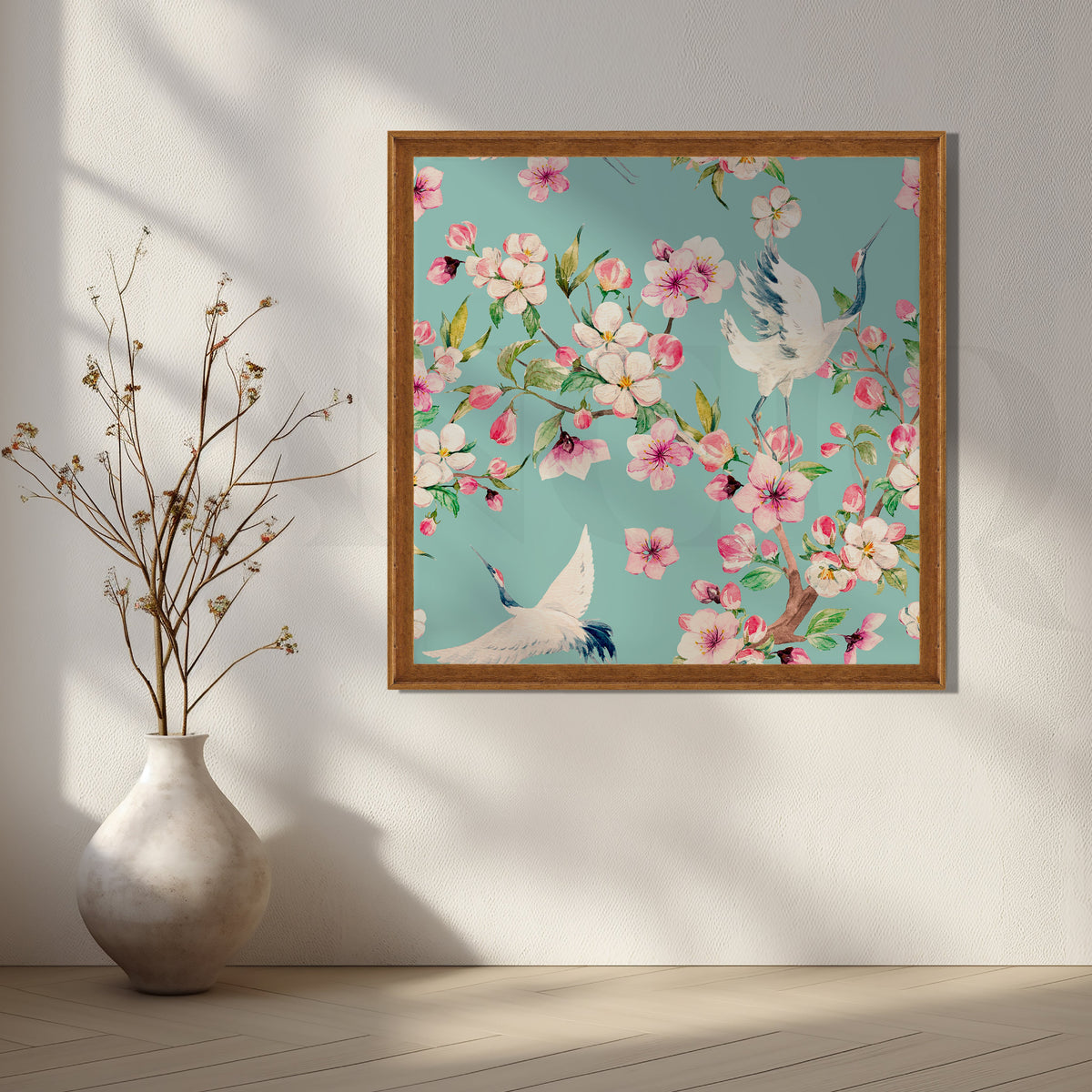 Cranes and Blossoms Artwork – Asha Art Studio – Image 6
