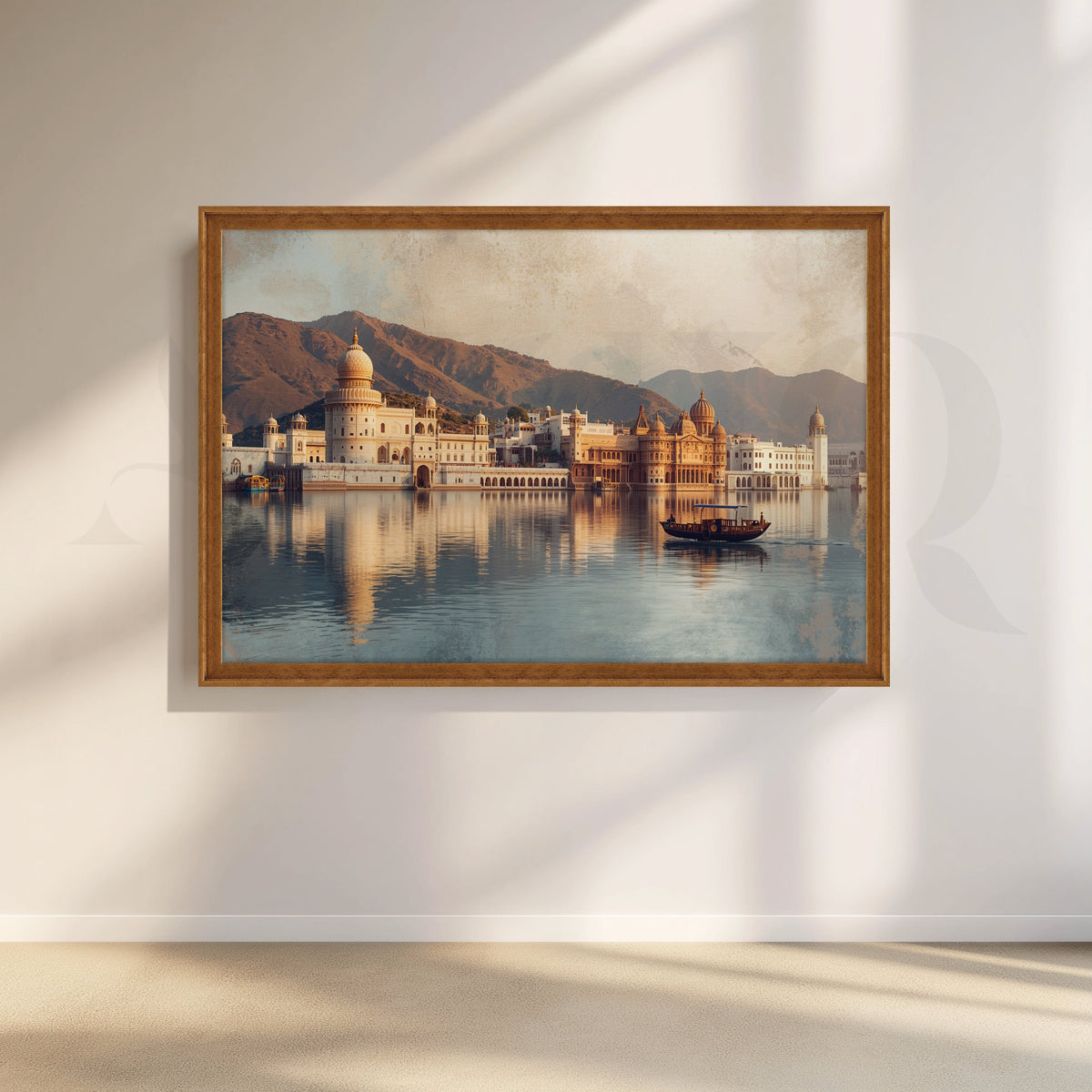 Udaipur Lake Palace Canvas Artwork – Asha Art Studio – Image 6