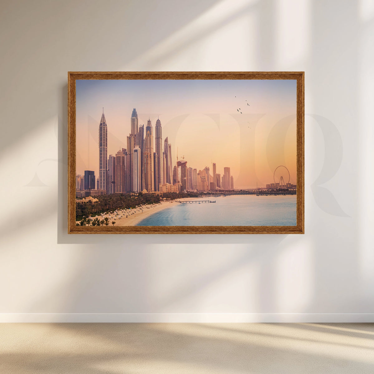Coastal Cityscape Canvas Artwork – Asha Art Studio – Image 6