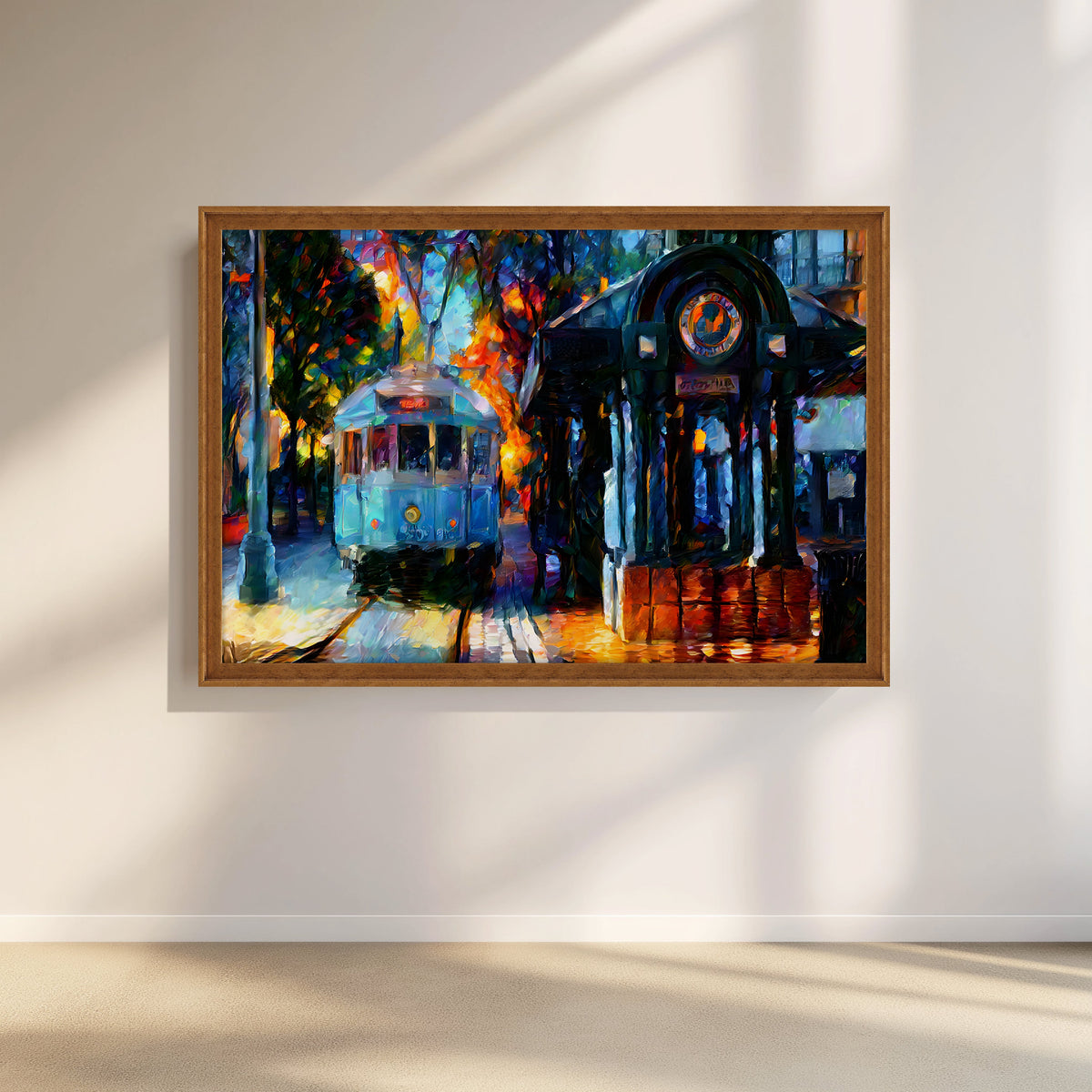 Tramway Twilight Cityscape Artwork – Asha Art Studio – Image 6