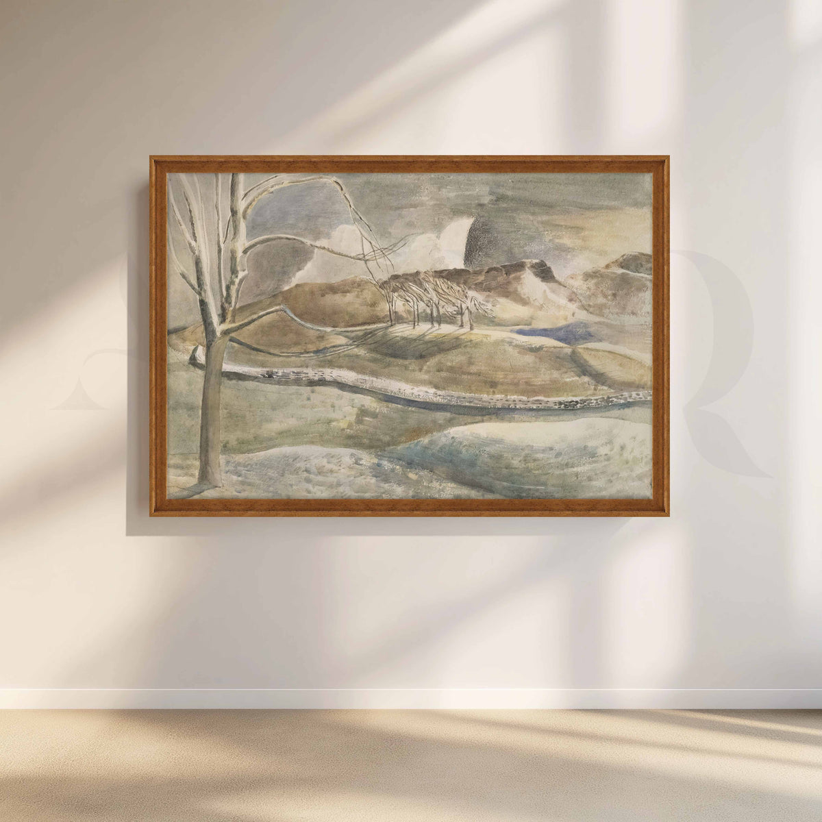 Misty Mountain Landscape Canvas Artwork – Asha Art Studio – Image 6