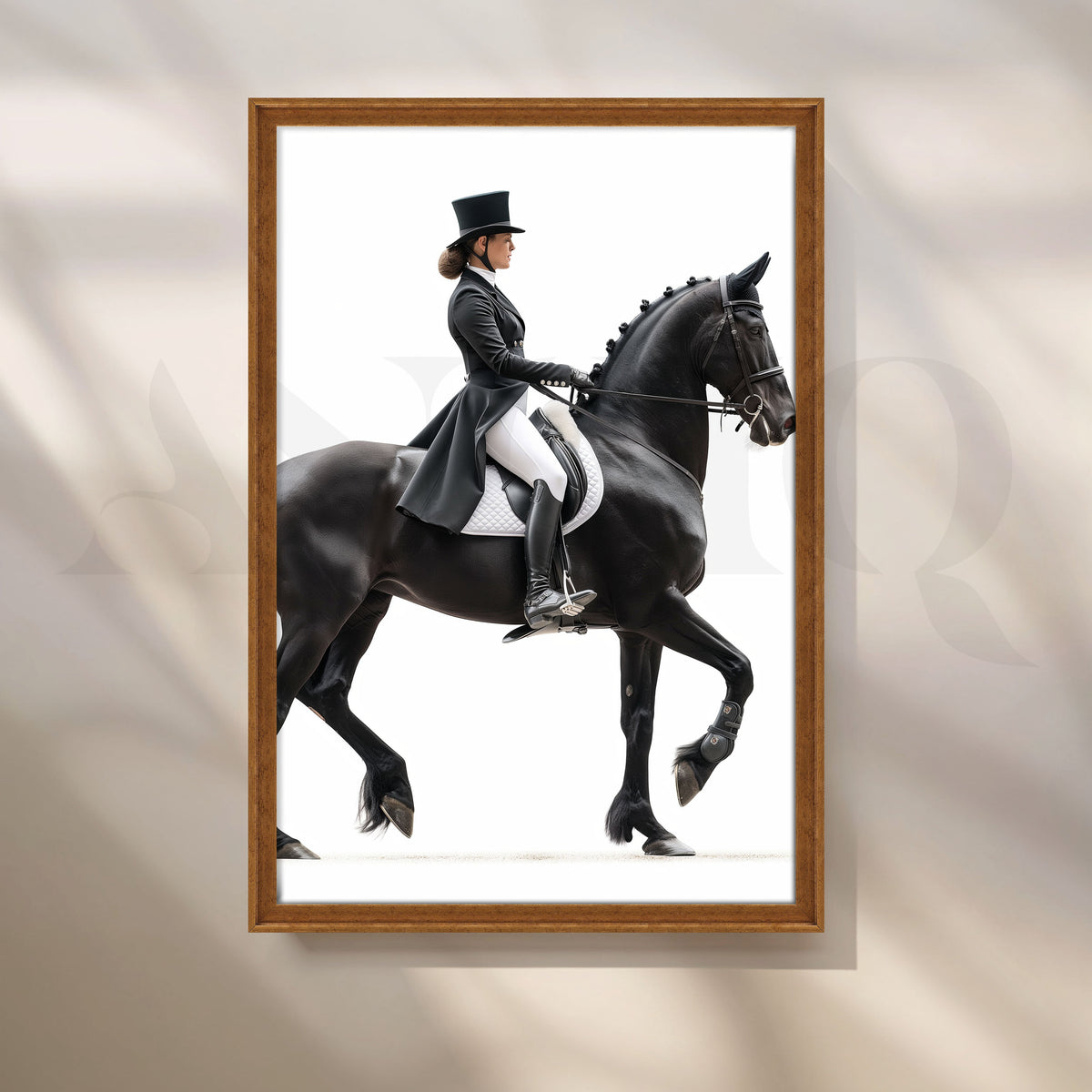 Elegant Equestrian Horse Rider Canvas Artwork – Asha Art Studio – Image 6