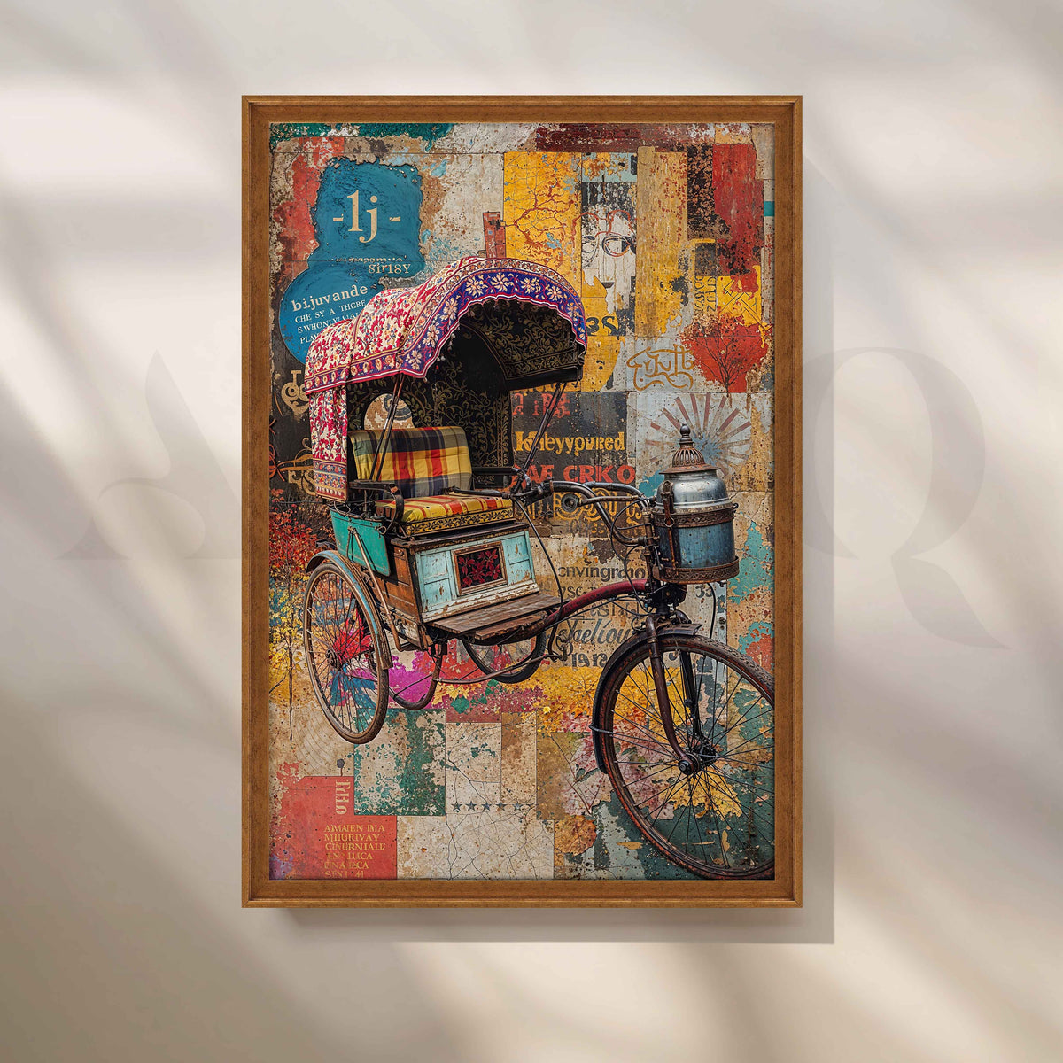 Vintage Rickshaw Pop Art Collage – Asha Art Studio – Image 6