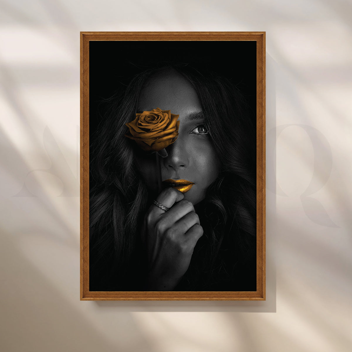 Gilded Elegance Canvas Artwork – Asha Art Studio – Image 6