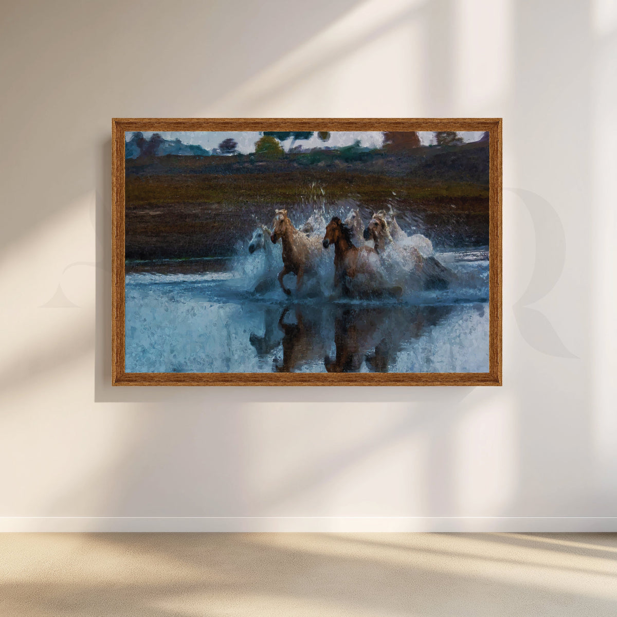 Aquatic Symphony Canvas Artwork – Asha Art Studio – Image 6