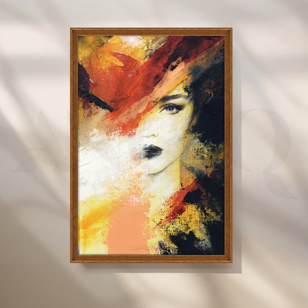 The Enigmatic Essence of a Girl Canvas Artwork – Asha Art Studio – Image 6