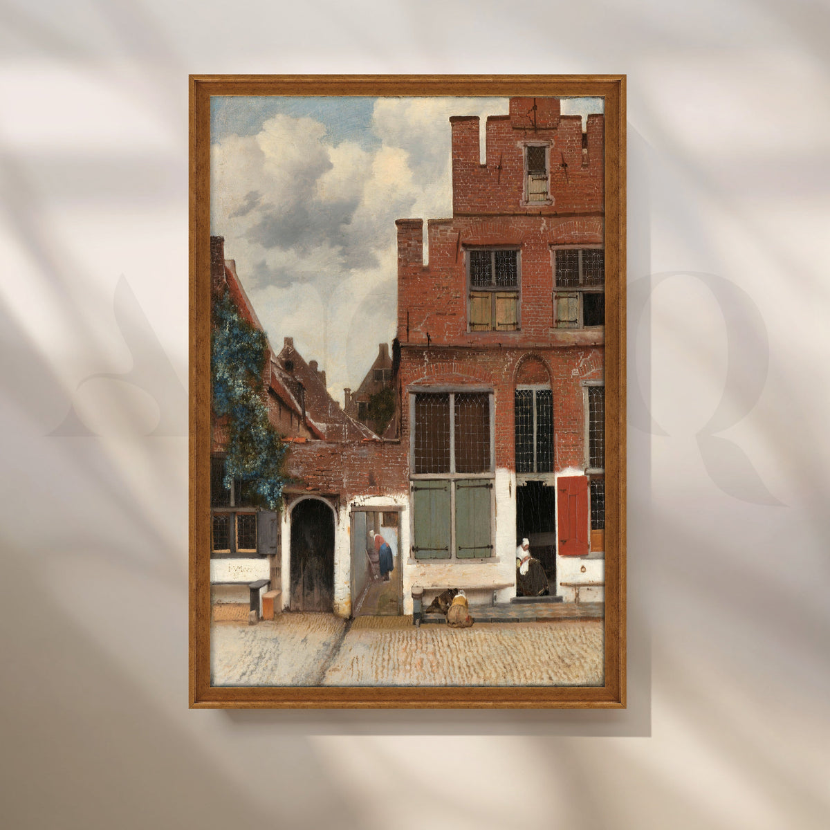 The Little Street by Vermeer Canvas Artwork – Asha Art Studio – Image 6