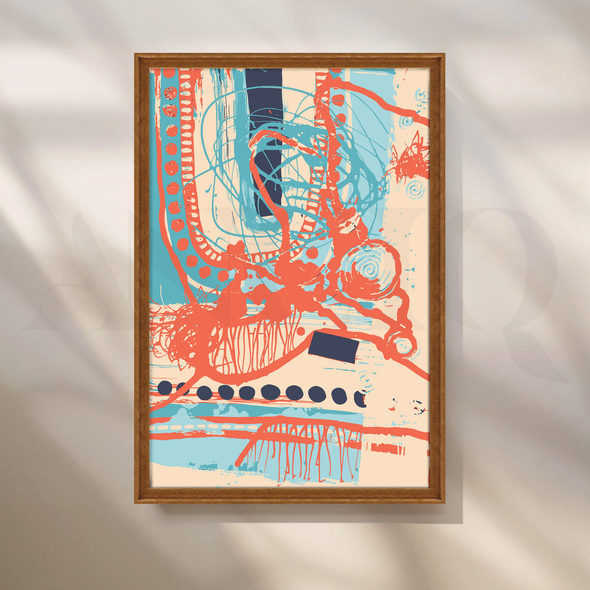 Eclectic Rhythm Abstract Canvas – Asha Art Studio – Image 6