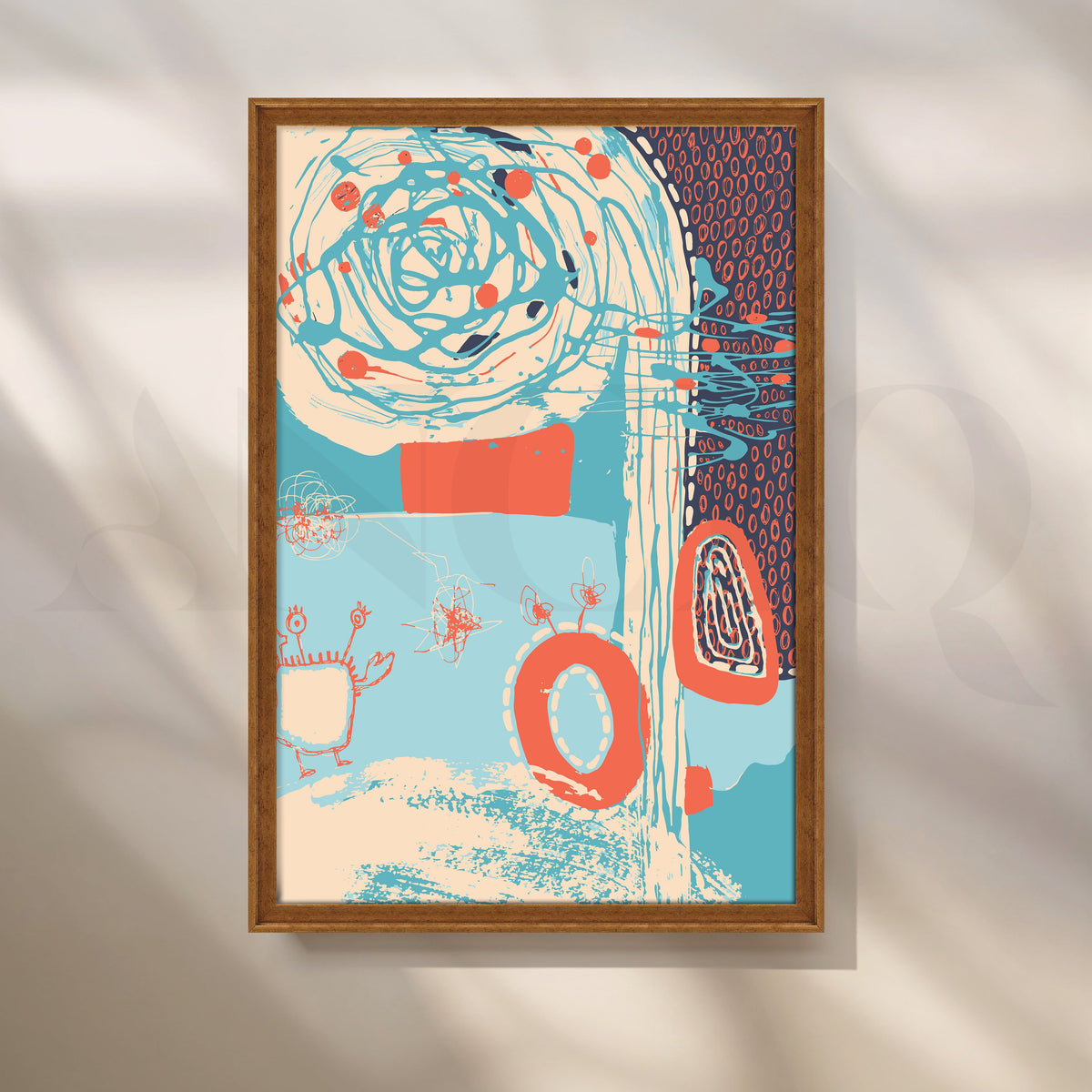 Whimsical Whirl Abstract Art – Asha Art Studio – Image 6