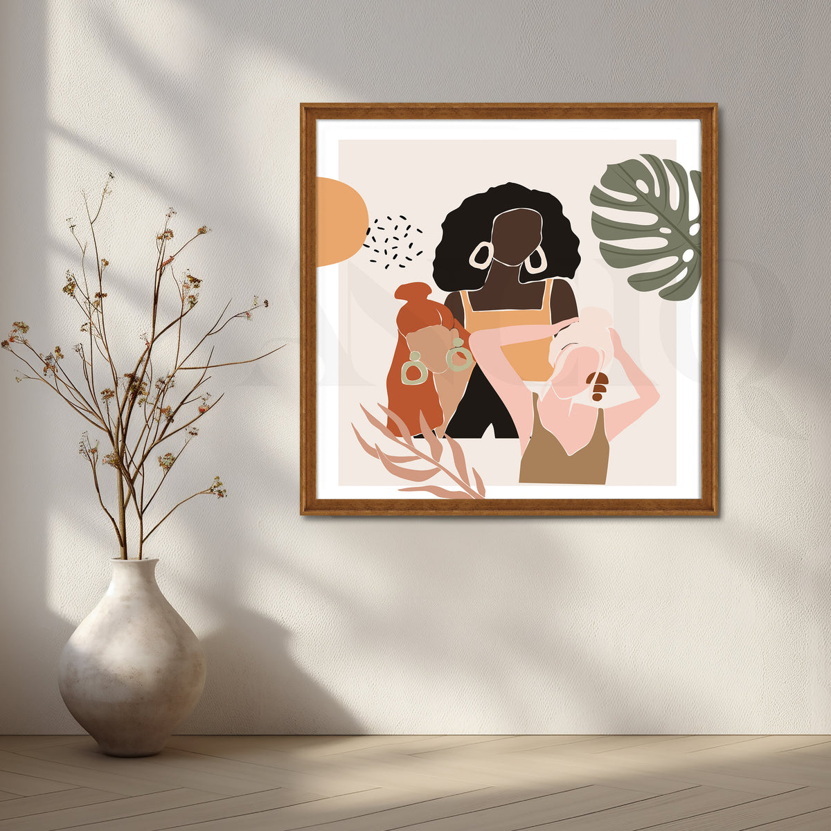 Minimalist Portraits of Women Canvas Artwork – Asha Art Studio – Image 6