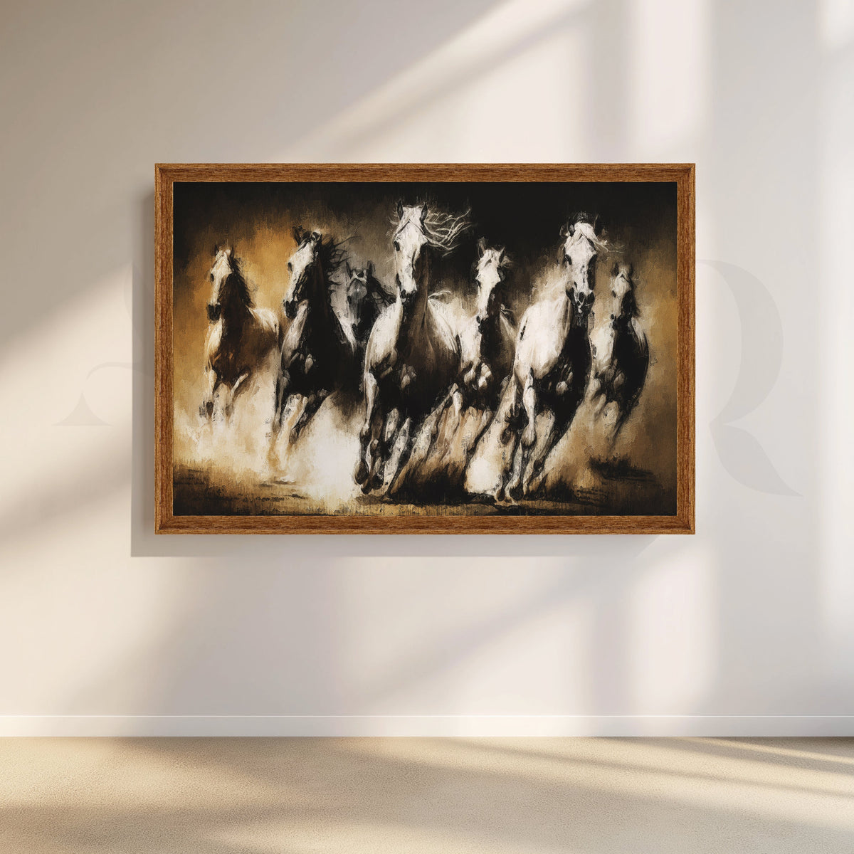 Wild Stampede Canvas Artwork – Asha Art Studio – Image 6